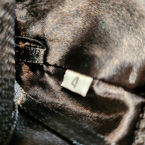 UNKNOWN Black High Low Mesh Lace Sheer 3 Layer Formal Semi Formal Womens 4 FLAW - Picture 5 of 12